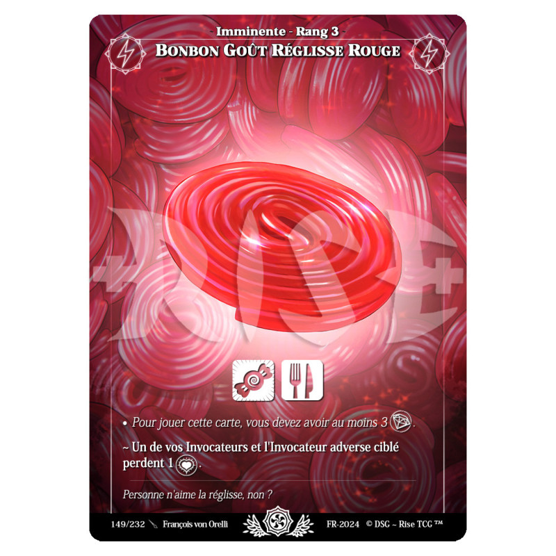 Bonbon Goût Reglisse Rouge