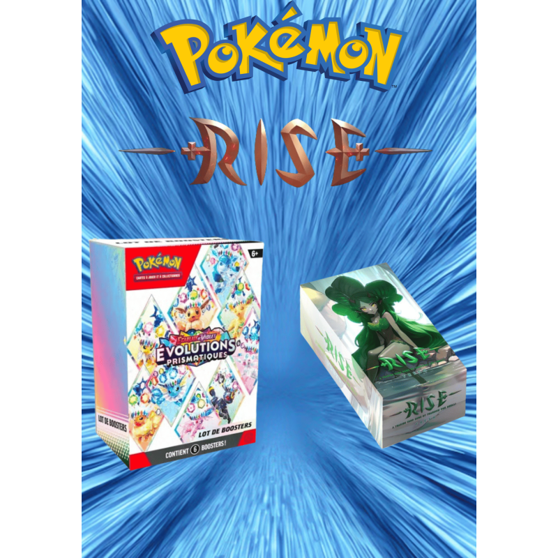 Bundle EV8.5 évolution Prismatiques Pokemon + Display Fresh Rise