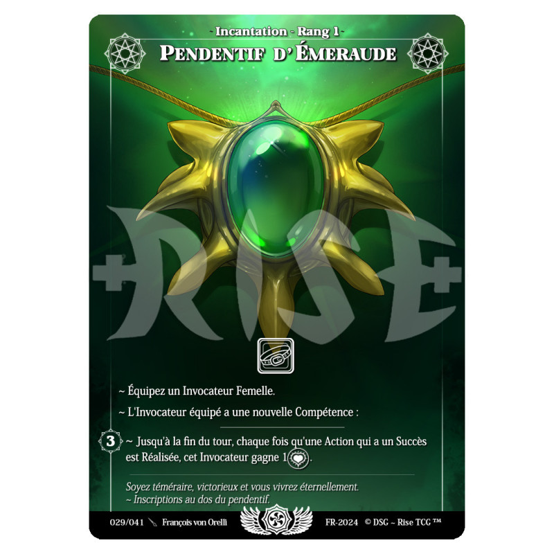 Pendentif d'Émeraude
